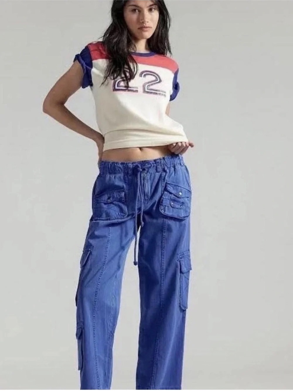 NWT! Free People We The Free Tahiti Cargo Pants Sz Large